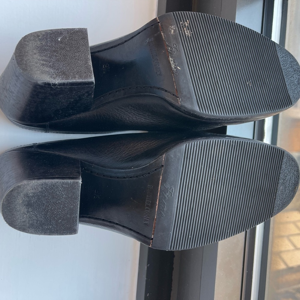 Rachel Comey Black Leather Block Heel Mules - Picture 5 of 10